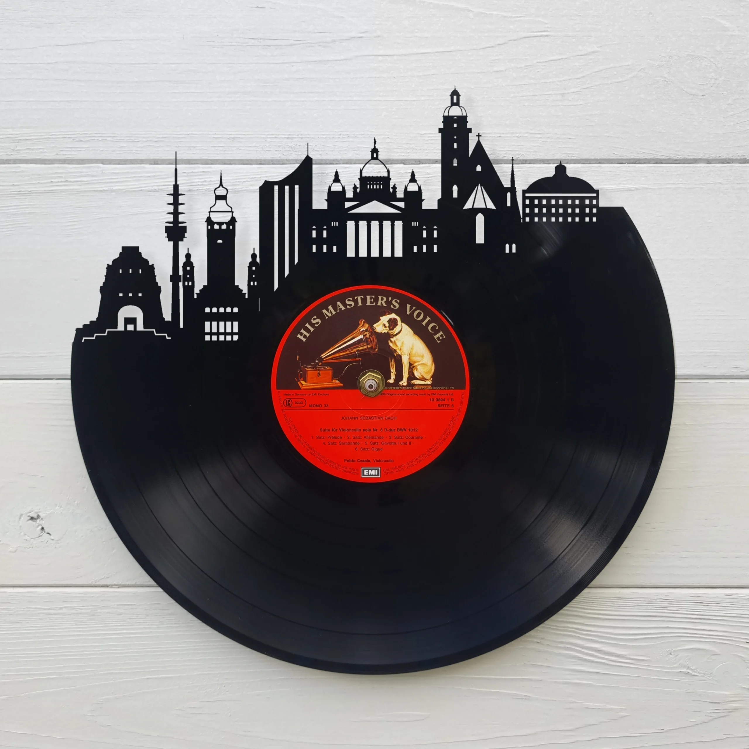 Leibzig-Vinyl-Uhr